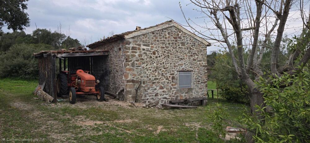 Vente Terrain LE MUY  AUTHENTIQUE CABANON PROVENÇAL EN PIERRE AVEC OLIVERAIE de 4392m² Le muy