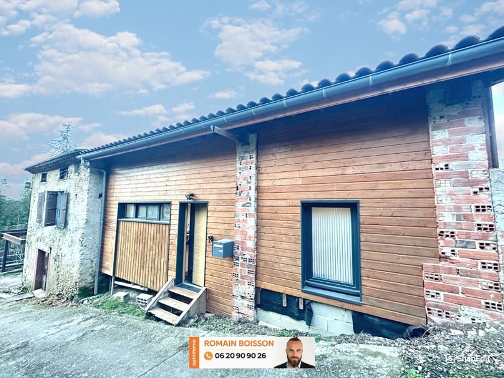 Vente Maison VENTE INTERACTIVE - (11420) - BELPECH - T3 DE 130M2 + CORPS DE FERME - OSSATURE BOIS - VASTE TERRAIN - SPACIEUX - LUMINEUX - Belpech