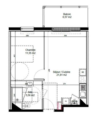  Appartement � louer 2 pi�ces 39 m�