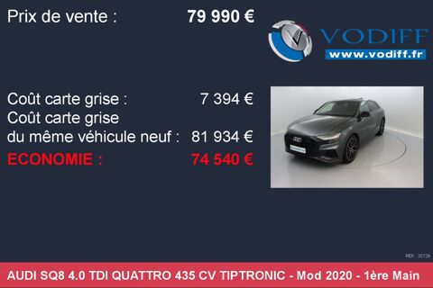 SQ8 4.0 TDI QUATTRO 435 CV TIPTRONIC 2020 occasion 67960 Entzheim