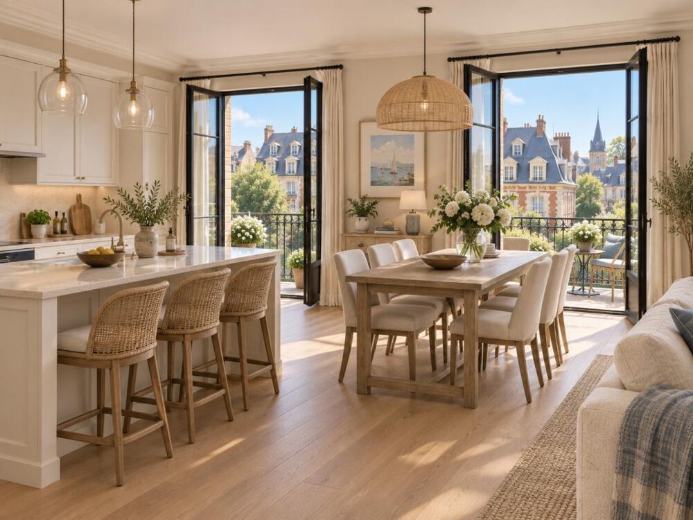 DEAUVILLE COEUR DE VILLE  T3 DE 93 M² EN ÉTAGE ÉLEVÉ