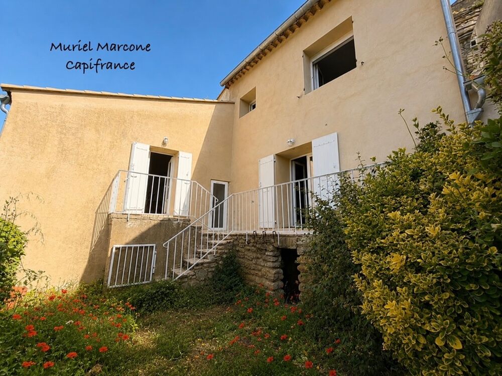 Maison à vendre 4 pièces jardin et vue panoramique BONNIEUX (84)