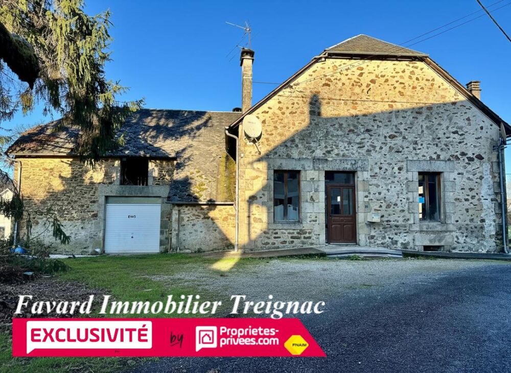 Vente Maison Maison 165 m² - 4 chambres- terrain 1560 m² - Chamberet-109 000 Chamberet