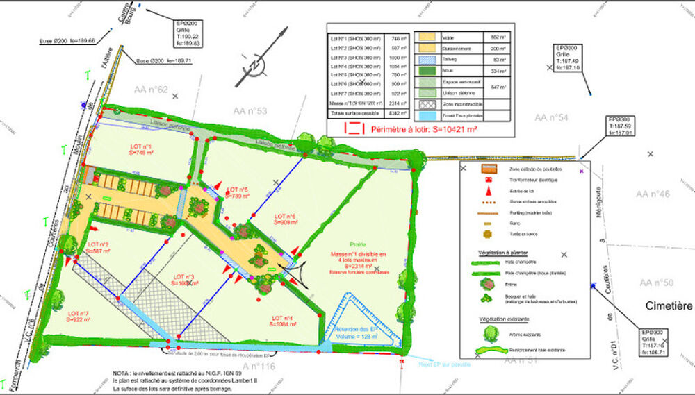 Vente Terrain TERRAIN A VENDRE 909 M� EN �CO-LOTISSEMENT !! Coutieres
