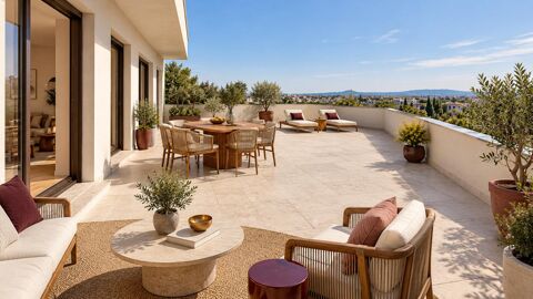   CARBIN BLANC - T4 AVEC 50 M² DE TERRASSE + DEUX PLACES DE PARKING ! Appartement - 4 pièce(s) - 94 m²
