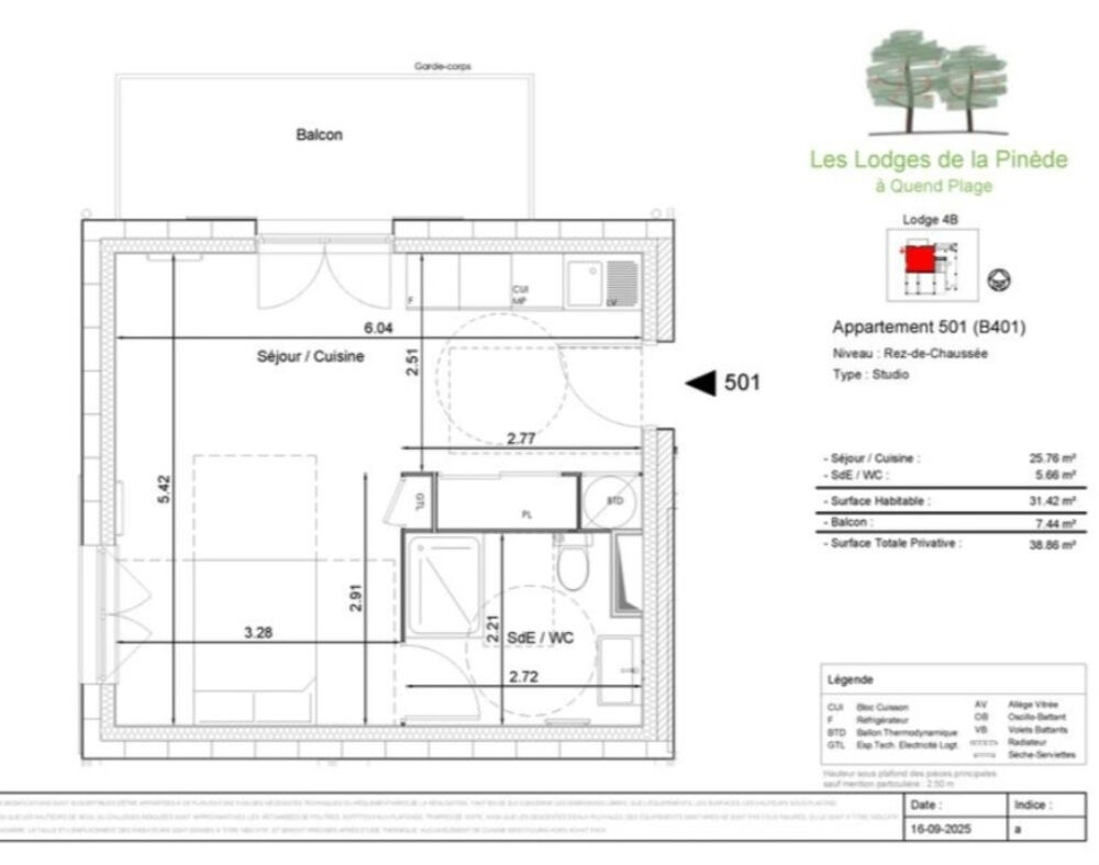 Vente Appartement Les Lodges de la Pinède   Quend-Plage Quend