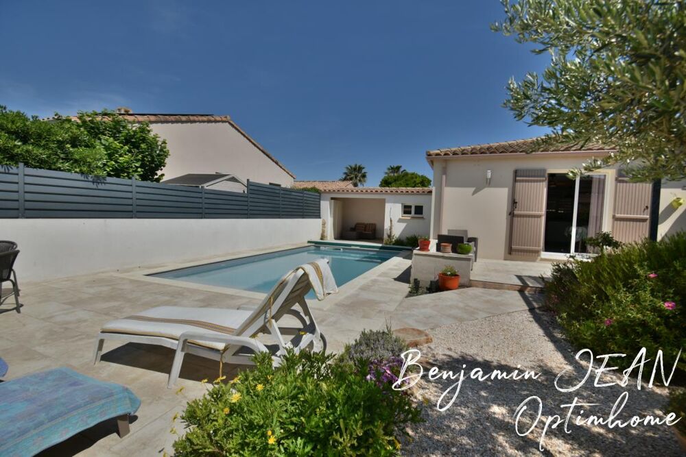Sérignan  Villa plain-pied 131 m² avec piscine, 4 chambres et prestations de qualité