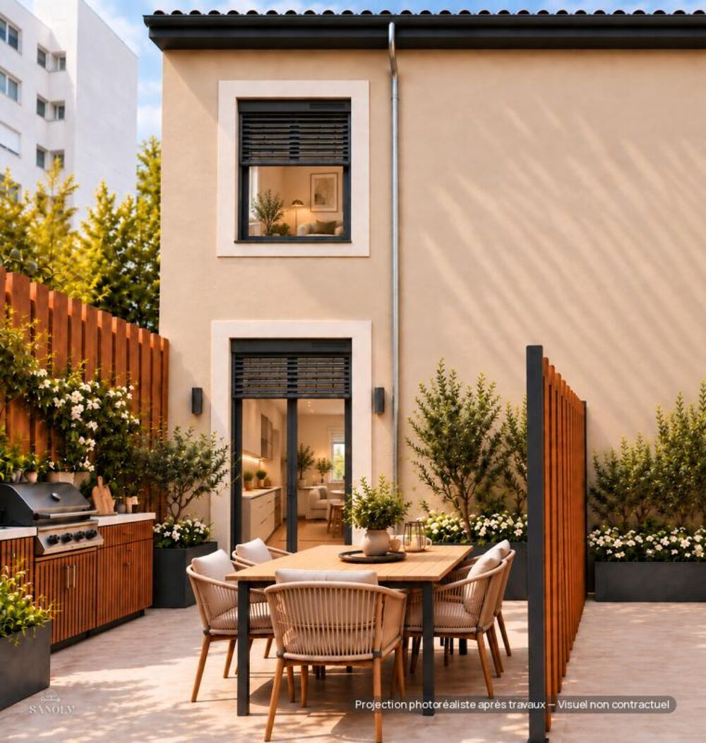 Vente Maison Lyon 3e – Maison de ville T4 · 3 chambres · Patio · Part-Dieu Lyon 3