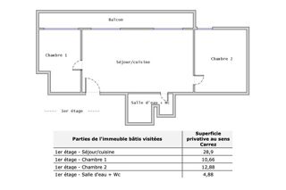  Appartement � vendre 3 pi�ces 60 m�