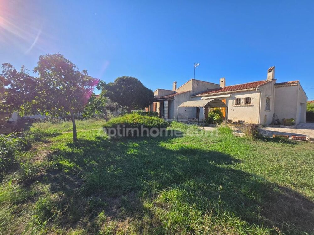MARTIGUES SAINT-JEAN  MAISON PLAIN-PIED 127,50 M²  TERRAIN 1 170 M²  3 CHAMBRES  GARAGE  CAVE À VIN