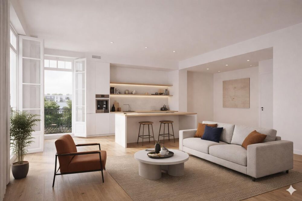 BEAU T4 de 80m2 exposé SUD intelligemment agencé avec Grande CHAMBRE à quelques minutes M14 - ORLY-THIAIS