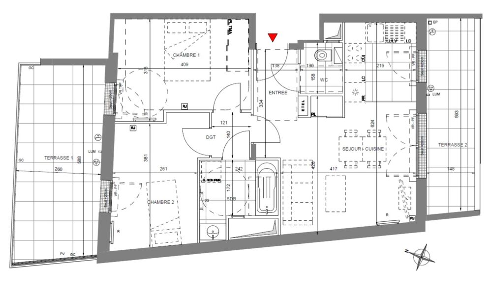 Vente Appartement appartement T3 neuf à vendre ISSY LES MOULINEAUX (92), surface habitable 36.90 m2 + terrasses 24.60 m2 Issy les moulineaux