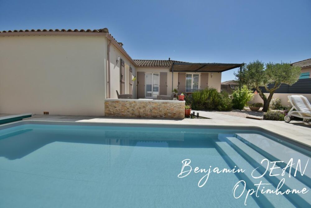 Vente Maison Sérignan – Villa plain-pied 131 m² avec piscine, 4 chambres et prestations de qualité Serignan