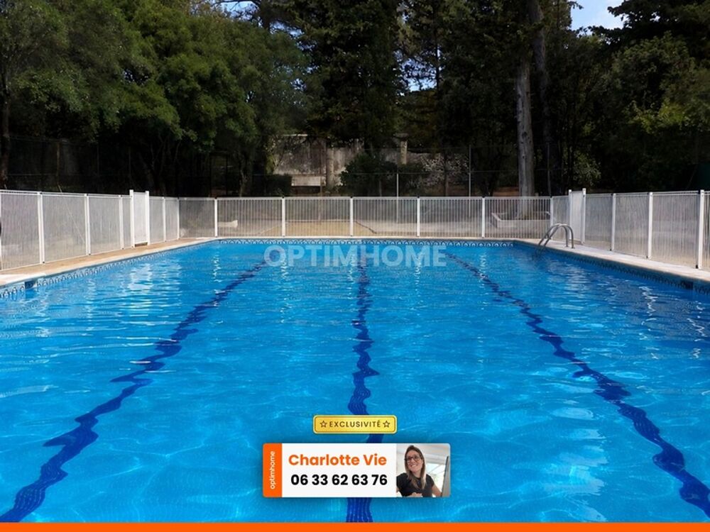 Montpellier Joli T2 avec balcon, piscine et vue jardin