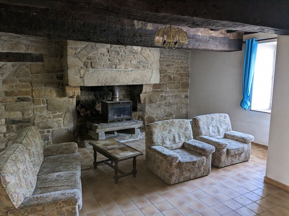 GUEMENE SUR SCORFF JOLIE MAISON EN PIERRE SOUS ARDOISE 95M² 4 PIECES A RENOVER SANS JARDIN