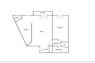  Appartement à louer 2 pièces 54 m²