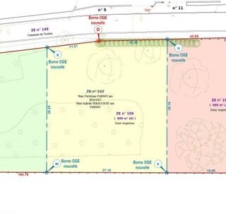 Vente Terrain Terrains constructibles non viabilisés : Lot 2 Treslon