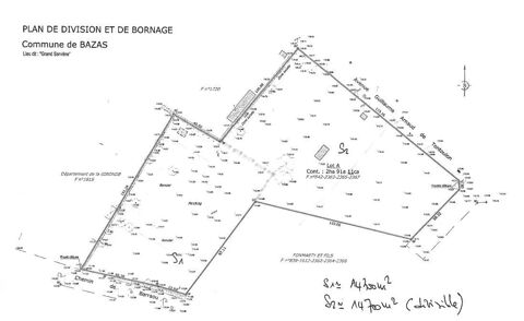 À vendre  Terrain industriel de 2,9 hectares à Bazas  Gironde (33) 0 33430 Bazas
