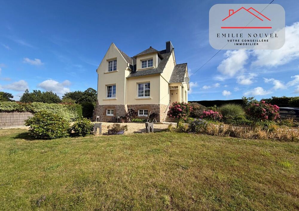 Vente Maison Pleudaniel , Maison 3 chambres, sous-sol total et terrain de 3 380 m² Pleudaniel