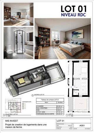  Appartement � vendre 1 pi�ce 17 m�