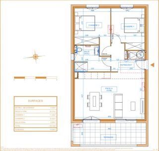  Appartement � vendre 3 pi�ces 65 m�