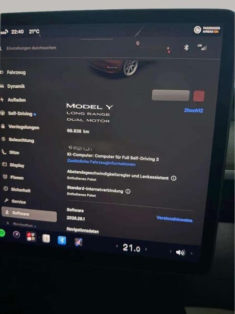 Model Y Long Range • Dual Motor AWD 75 kWh Pano RED CHERRY 2021 occasion 33600 Pessac