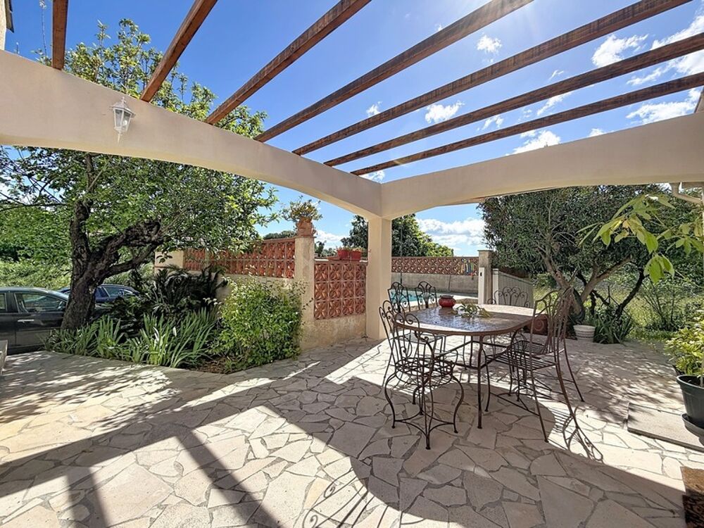 MURVIEL LES MONTPELLIER (34) - Maison familiale à vendre 7 pièces, 134 m2 - Grand terrain 1417 m2 arboré, clos avec piscine