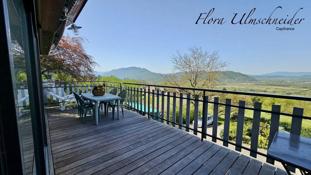 Maison lumineuse d'env. 137 m² avec vue exceptionnelle à vendre à CHINDRIEUX (73). Dépendances, terrain, proche lac du Bourget.