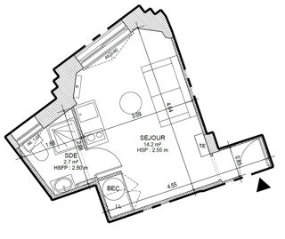  Appartement � vendre 1 pi�ce 17 m�
