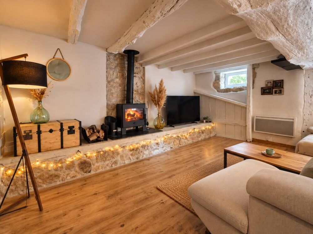 Maison en pierre - charme - terrasse couverte et petit jardin - 3 chambres  La Romieu 32480