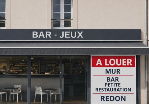 &Agrave; LOUER – CENTRE-VILLE DE REDON - BAR – PETITE RESTAURATION – LICENCE IV 1000 35600 Redon