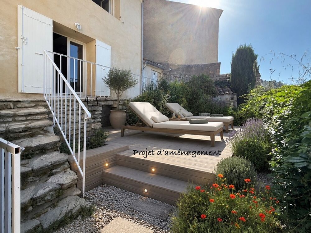 Maison à vendre 4 pièces jardin et vue panoramique BONNIEUX (84)