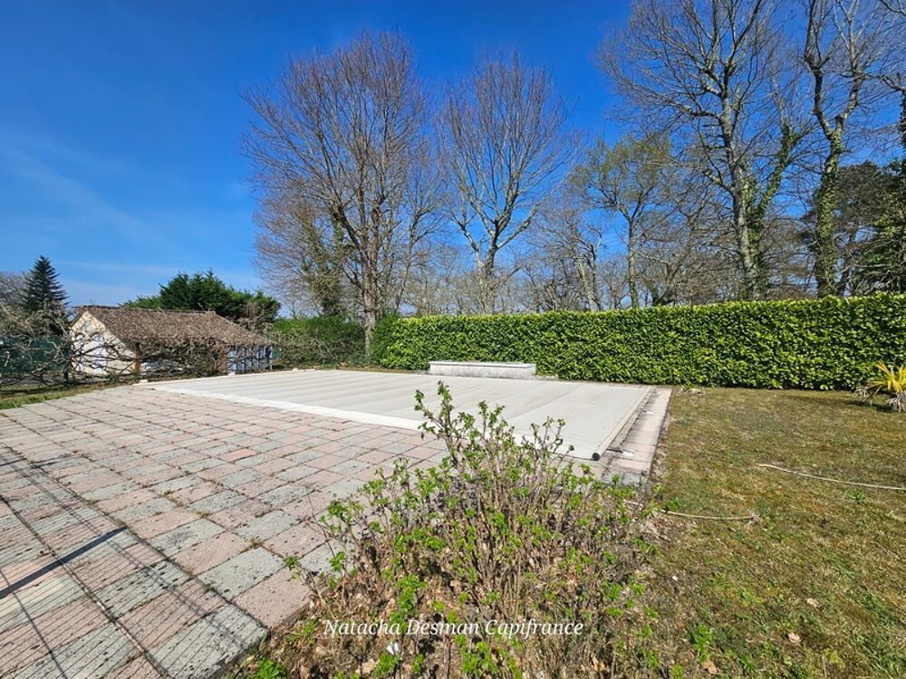 Maison type landaise de plain-pied  102.37 m²  Terrain 1351 m² avec piscine, Le Barp