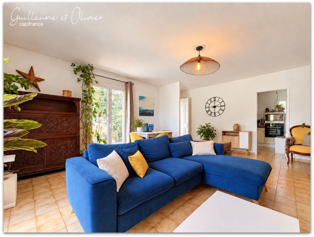 Vente Maison VENDEMIAN (34) - Maison à vendre 4 pièces de plain-pied - 80 m2 - Garage - Terrain clos de 660 m2 Vendemian