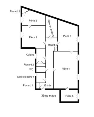  Appartement � vendre 3 pi�ces 83 m�
