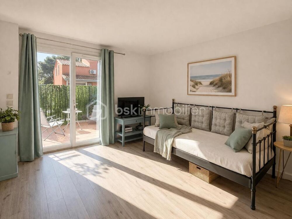 Villa T2 + cabine dans résidence sécurisée à 2 pas de la plage