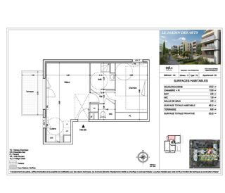  Appartement � vendre 2 pi�ces 46 m�