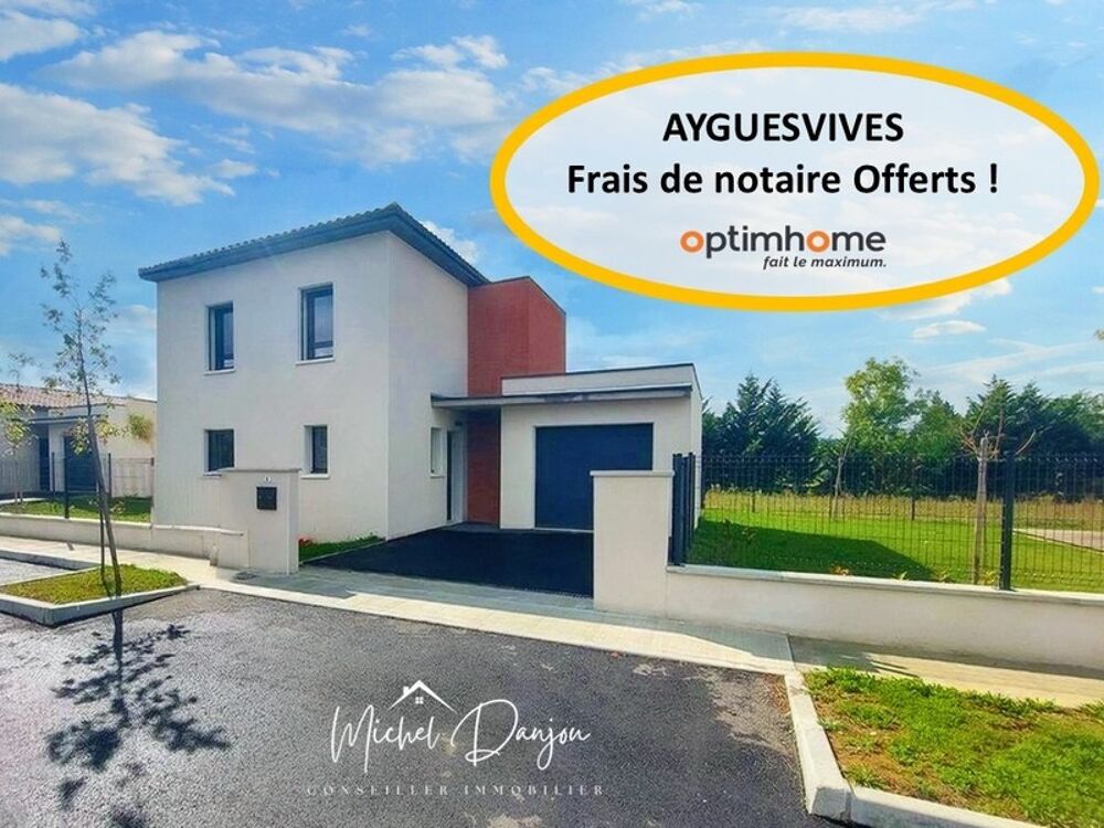 Vente Maison AYGUESVIVES - MAISON INDIVIDUELLE T5 - 118 M2 - CALME - FRAIS DE NOTAIRE OFFERTS Ayguesvives