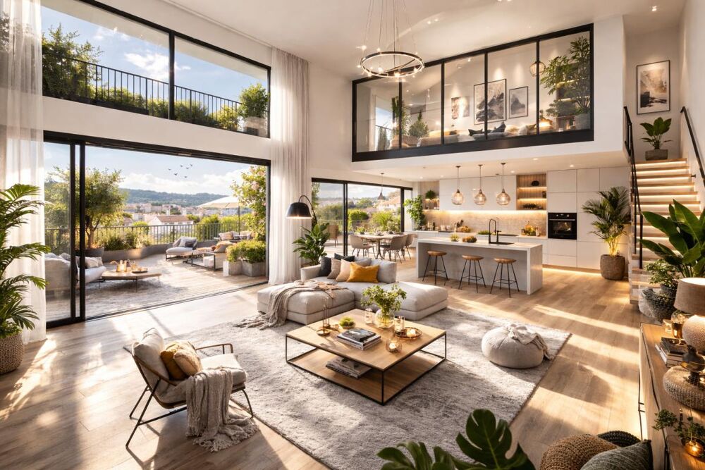 **DERNIER** : T4 Duplex en Attique - Terrasse de 48m² - Vue Golf & Lac !*
