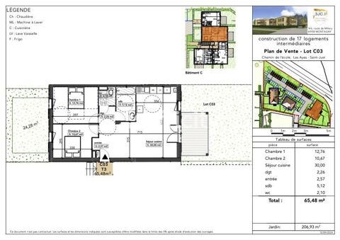   Appartement neuf Appartement - 3 pi�ce(s) - 65 m�