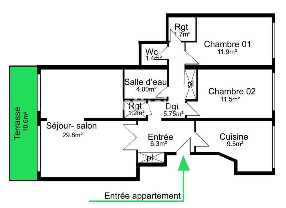Vente Appartement Appartement Verrieres le buisson