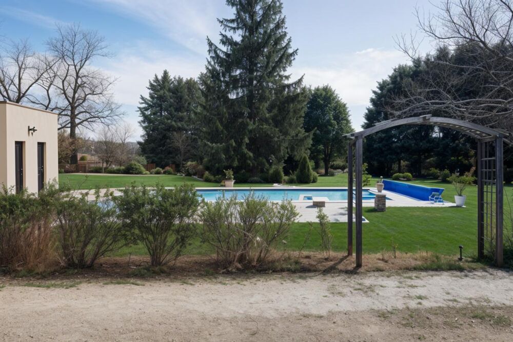 Maison plain pied, 3 chambres, piscine