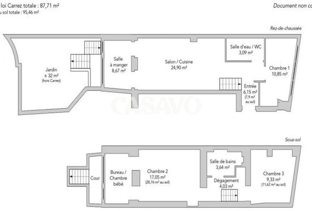  vendre  Duplex/triplex Paris 18