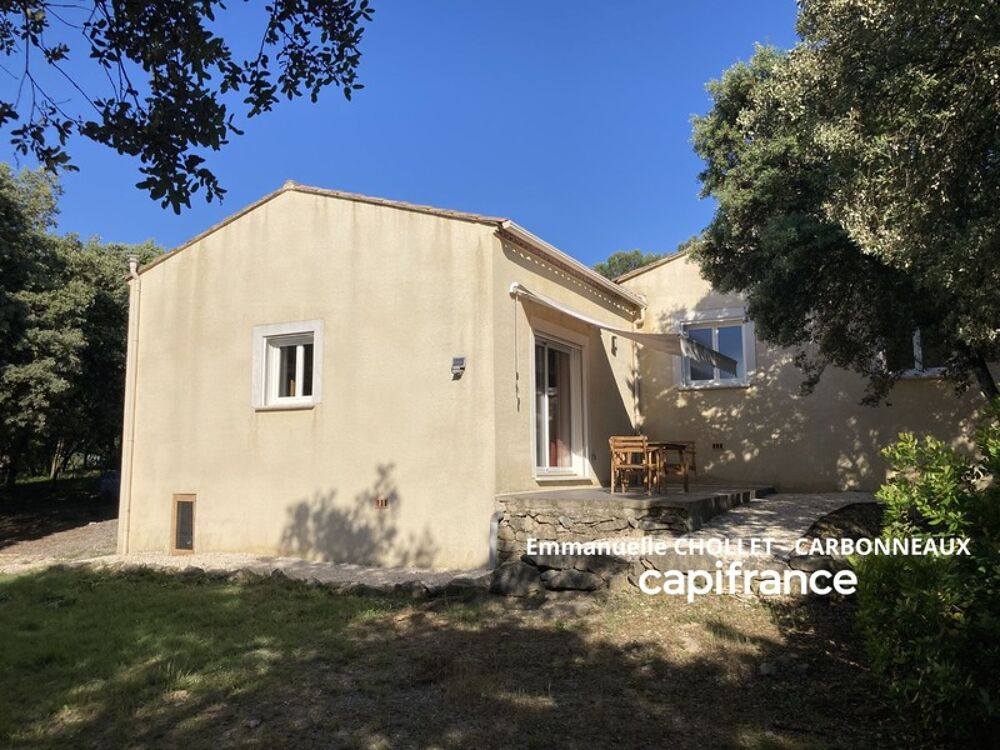 Vente Maison Maison 5 pièces à vendre avec STUDIO indépendant - En pleine nature (hors lotissement) VACQUIERES (34) - Vacquieres