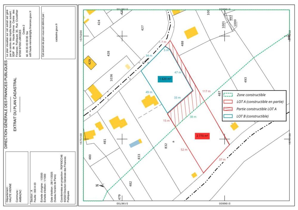 Vente Terrain Grand terrain constructible - Ambazac Ambazac
