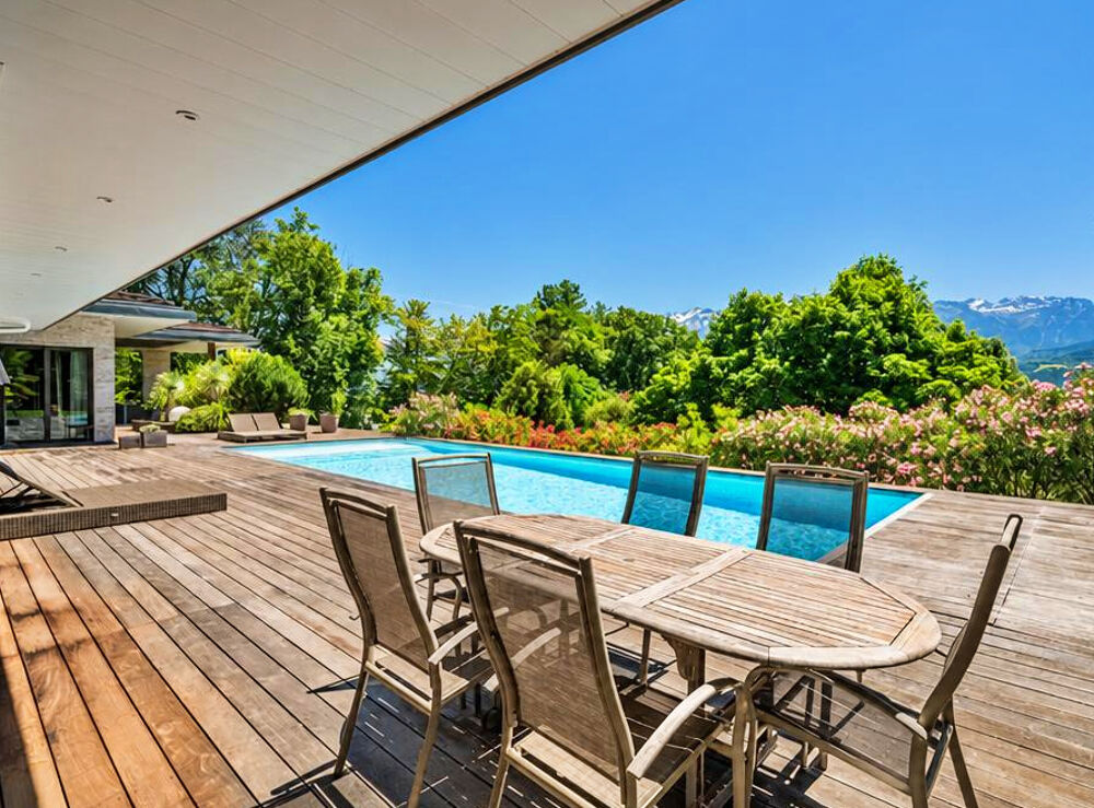 Vente Maison Meylan maison d'architecte contemporaine de plus de 300 m²  - Vue Belledonne & Piscine Meylan