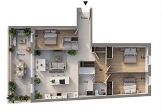 Appartement à vendre 4 pièces 79 m²