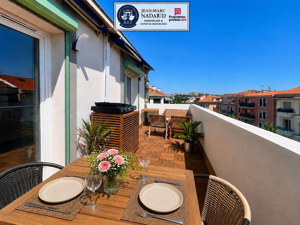 Appartement T3 centre-ville, entièrement rénové, dernier étage traversant, vue dégagée