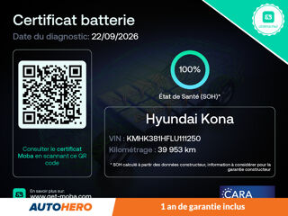 Kona Electrique 39 kWh Business 136 ch 2021 occasion 92130 Issy-les-Moulineaux