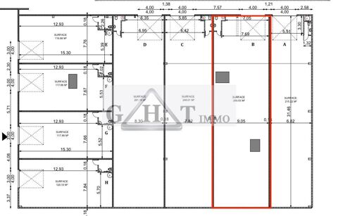   ENTREPOT 283M2  A LOUER BONDOUFLE 